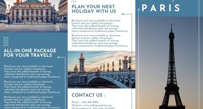 Free, printable, customizable travel brochure templates | Canva